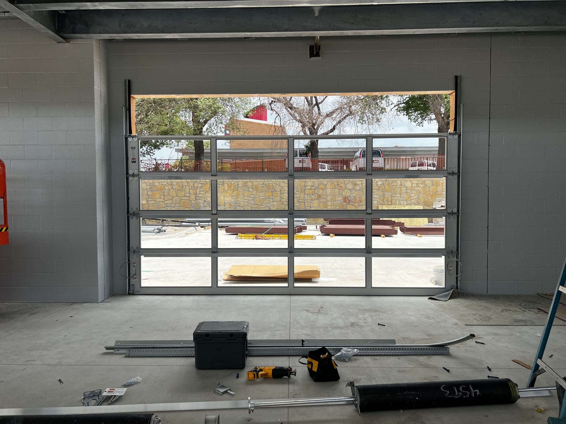 Garage door opener installation