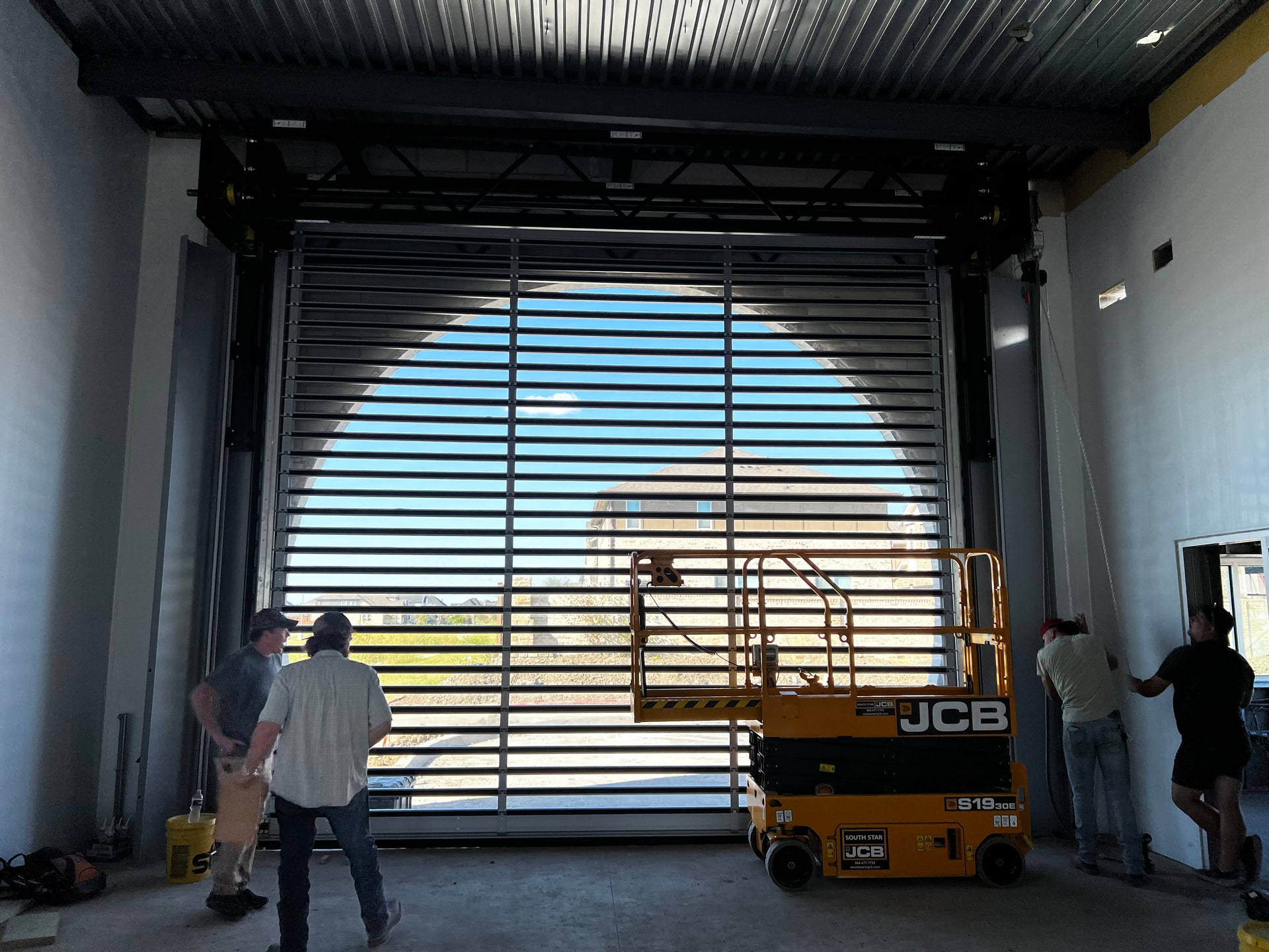 Commercial garage door service