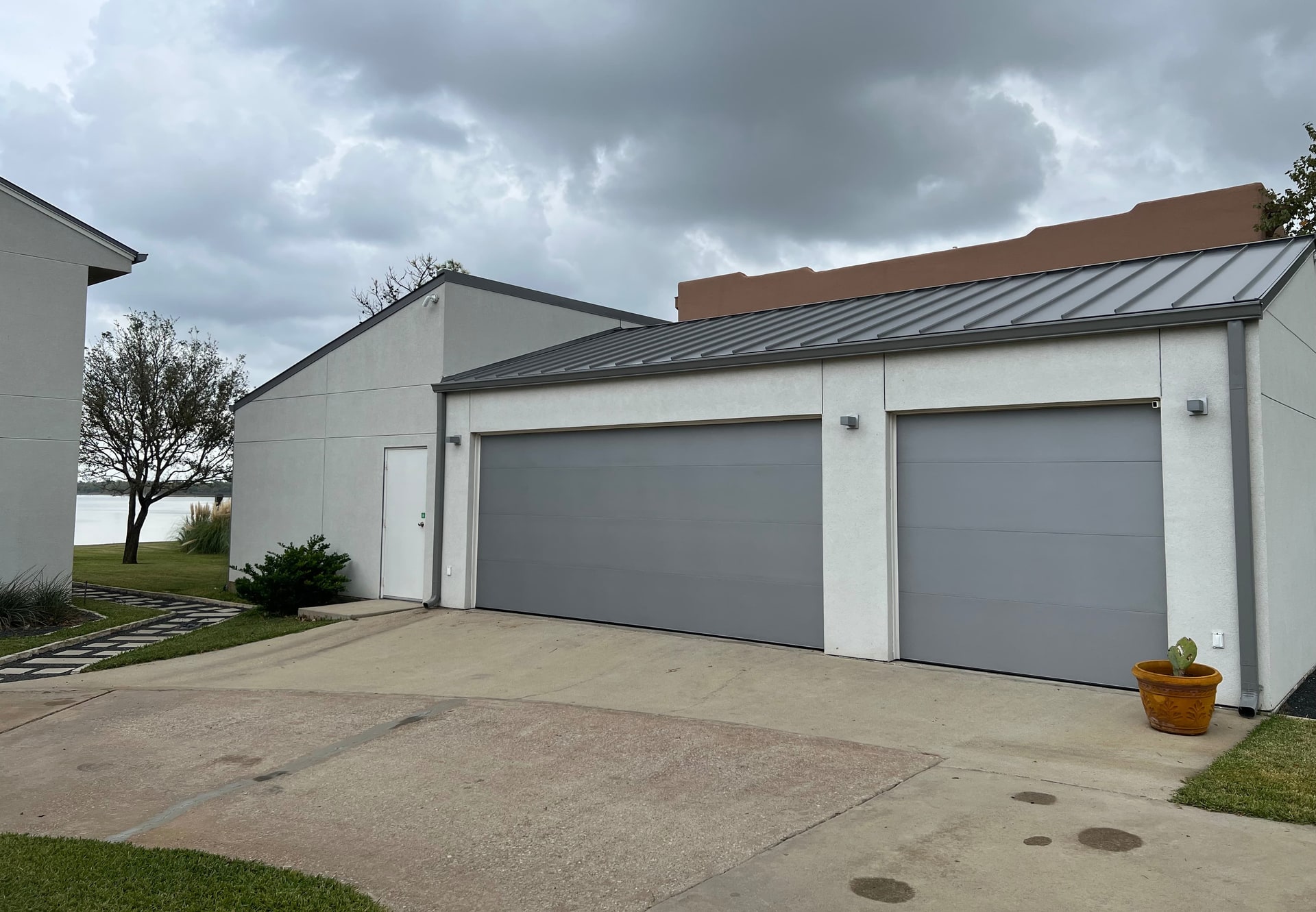Installed garage doors